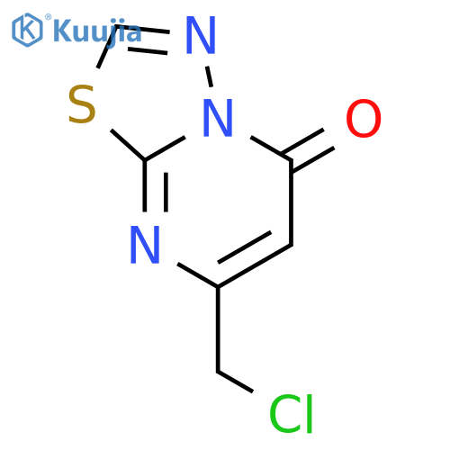 7-(chloromethyl)-5H-1,3,4thiadiazolo3,2-apyrimidin-5-one structure