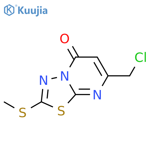 7-(Chloromethyl)-2-(methylthio)-5H-1,3,4thiadiazolo3,2-apyrimidin-5-one structure