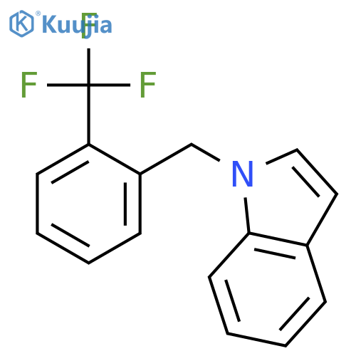 1H-Indole, 1-[[2-(trifluoromethyl)phenyl]methyl]- structure