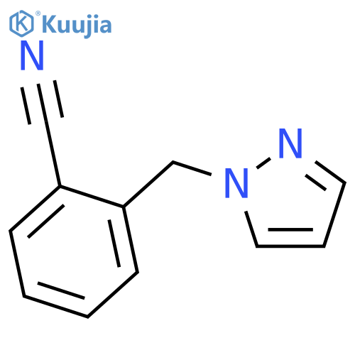 2-(1H-PYRAZOL-1-YLMETHYL)BENZONITRILE structure