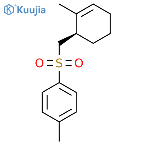 BENZENE, 1-METHYL-4-[[[(1R)-2-METHYL-2-CYCLOHEXEN-1-YL]METHYL]SULFONYL]- structure