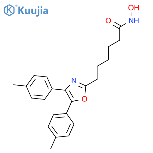 2-OXAZOLEHEXANAMIDE, N-HYDROXY-4,5-BIS(4-METHYLPHENYL)- structure