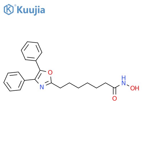 2-Oxazoleheptanamide, N-hydroxy-4,5-diphenyl- structure