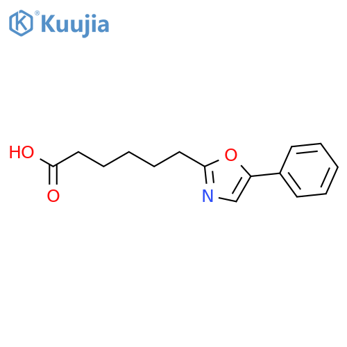 2-OXAZOLEHEXANOIC ACID, 5-PHENYL- structure