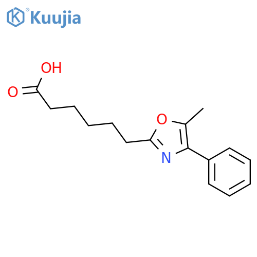 2-Oxazolehexanoic acid, 5-methyl-4-phenyl- structure