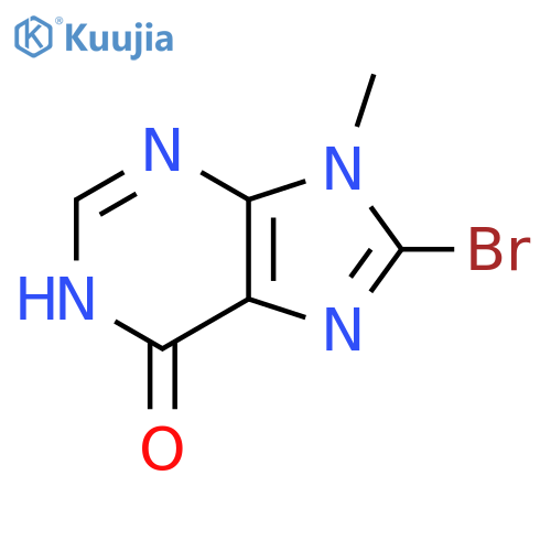 8-bromo-9-methyl-6,9-dihydro-1H-purin-6-one structure