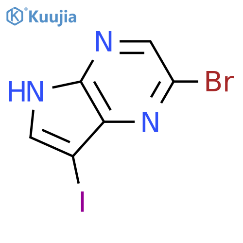 2-Bromo-7-iodo-5H-pyrrolo[2,3-B]pyrazine structure