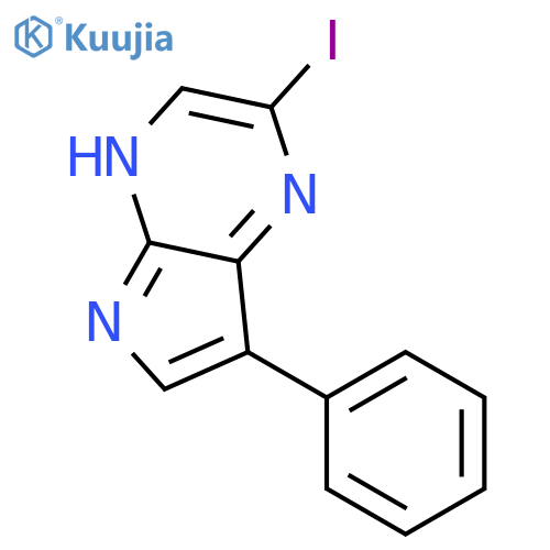 4H-Pyrrolo[2,3-b]pyrazine, 2-iodo-7-phenyl- structure