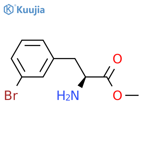 Methyl (2S)-2-amino-3-(3-bromophenyl)propanoate structure