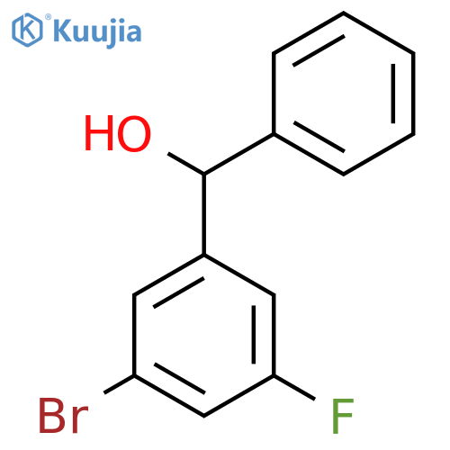 (3-Bromo-5-fluorophenyl)(phenyl)methanol structure