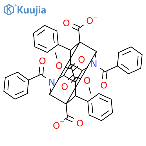 3,9-DIAZAPENTACYCLO[6.4.0.02,7.04,11.05,10]DODECANE-1,5,7,11-TETRACARBOXYLIC ACID, 3,9-DIBENZOYL-6,12-DIPHENYL-, 1,7-DIMETHYL ESTER structure