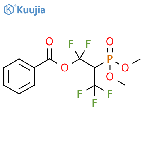 Phosphonic acid, [1-[(benzoyloxy)difluoromethyl]-2,2,2-trifluoroethyl]-, dimethyl ester (9CI) structure
