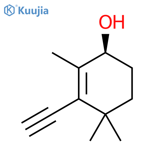 2-CYCLOHEXEN-1-OL, 3-ETHYNYL-2,4,4-TRIMETHYL-, (1S)- structure