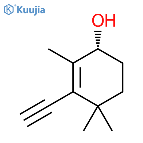2-CYCLOHEXEN-1-OL, 3-ETHYNYL-2,4,4-TRIMETHYL-, (1R)- structure