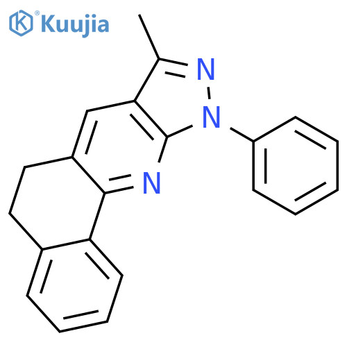 5H-Benzo[h]pyrazolo[3,4-b]quinoline, 6,10-dihydro-8-methyl-10-phenyl- structure