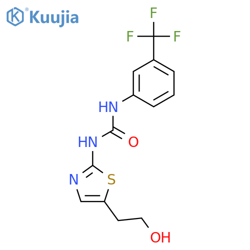 UREA, N-[5-(2-HYDROXYETHYL)-2-THIAZOLYL]-N'-[3-(TRIFLUOROMETHYL)PHENYL]- structure