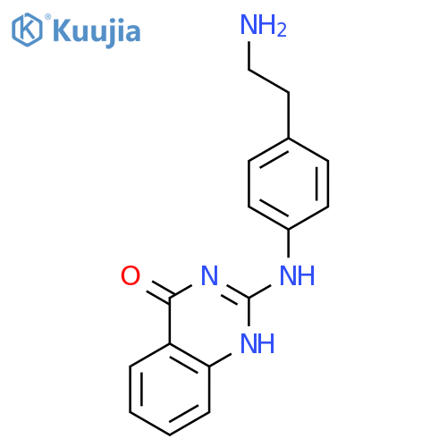 4(1H)-QUINAZOLINONE, 2-[[4-(2-AMINOETHYL)PHENYL]AMINO]- structure