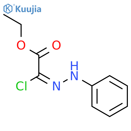 Acetic acid, chloro(phenylhydrazono)-, ethyl ester, (2E)- structure