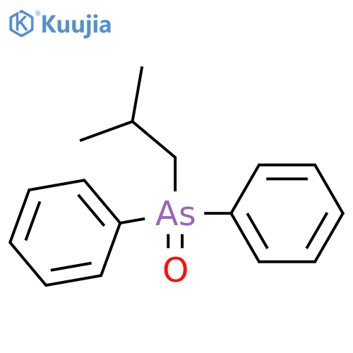 Arsine oxide, (2-methylpropyl)diphenyl- structure