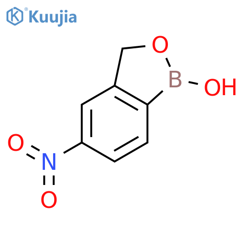 1,3-dihydro-5-nitro-1-hydroxy-2,1-benzoxaborole structure
