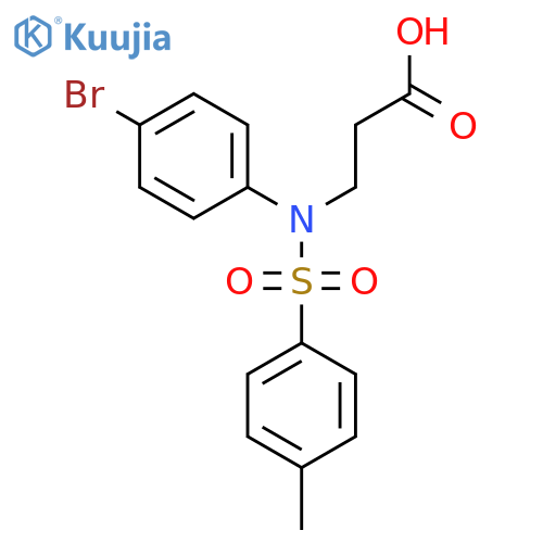 N-(4-bromo-phenyl)-N-(toluene-4-sulfonyl)-β-alanine structure