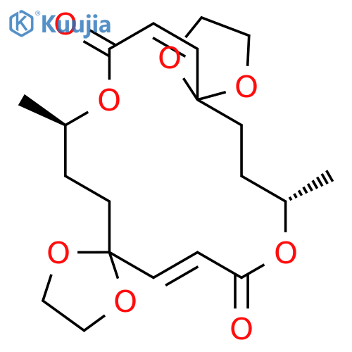 1,4,9,14,17,21-HEXAOXADISPIRO[4.7.4.7]TETRACOSA-6,18-DIENE-8,20-DIONE, 10,22-DIMETHYL-, (6E,10R*,18E,22S*)- structure