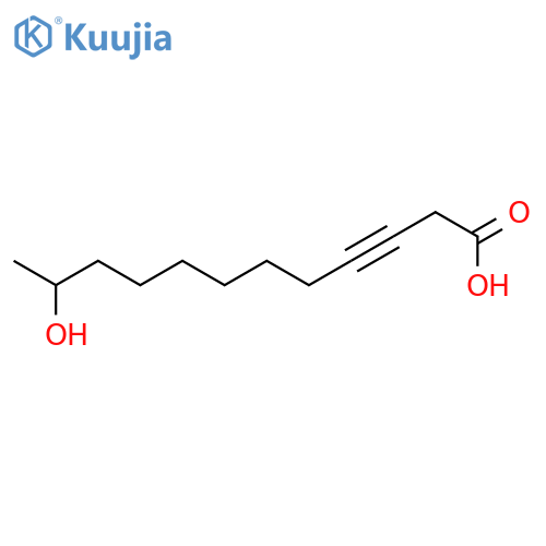 3-Dodecynoic acid, 11-hydroxy-, (S)- structure
