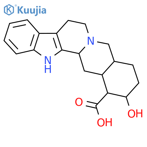 17alpha-Hydroxyyohimban-16alpha-carboxylic acid structure