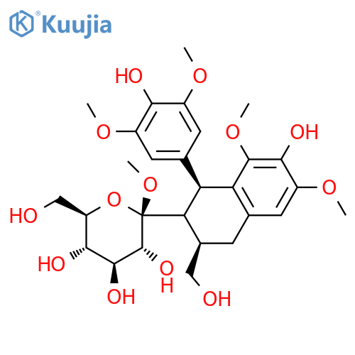 (+)-Lyoniresinol 9'-O-glucoside structure