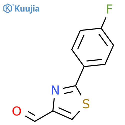 2-(4-fluorophenyl)-1,3-thiazole-4-carbaldehyde structure