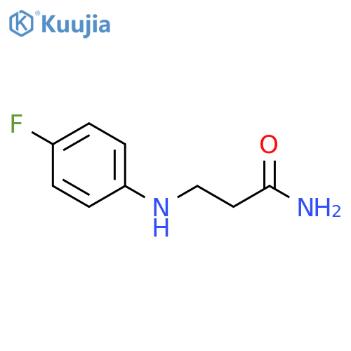 3-(4-fluorophenyl)aminopropanamide structure
