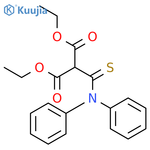 Diethyl (diphenylcarbamothioyl)propanedioate structure