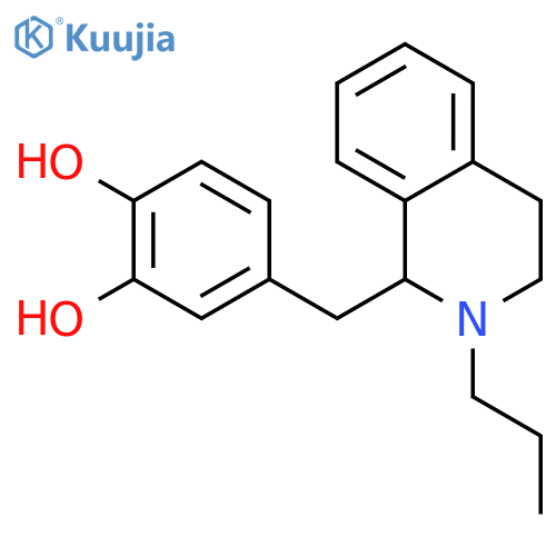 1,2-Benzenediol,4-[(1,2,3,4-tetrahydro-2-propyl-1-isoquinolinyl)methyl]- structure