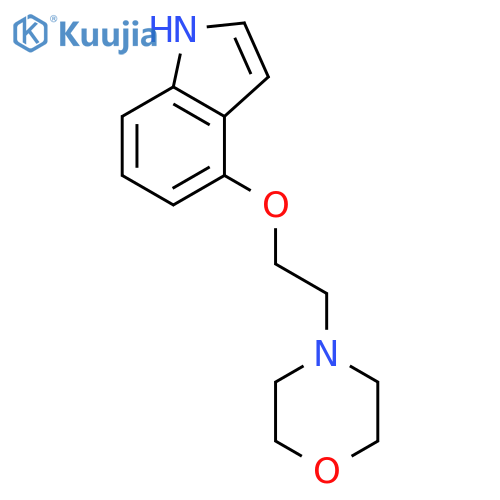1H-Indole, 4-[2-(4-morpholinyl)ethoxy]- structure