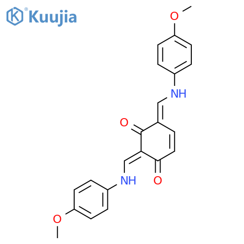 4-CYCLOHEXENE-1,3-DIONE, 2,6-BIS[[(4-METHOXYPHENYL)AMINO]METHYLENE]- structure