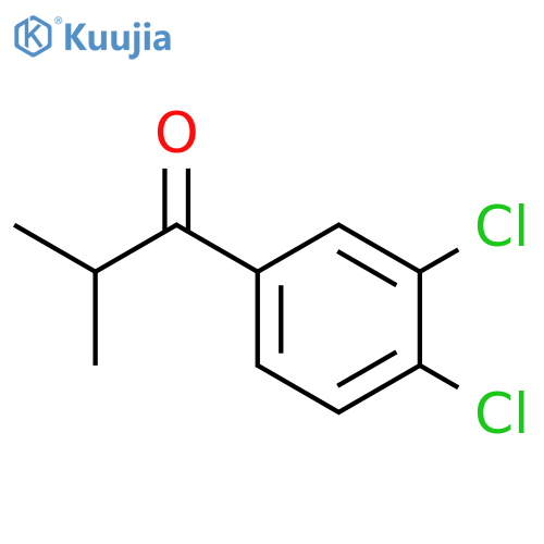 1-(3,4-Dichlorophenyl)-2-methylpropan-1-one structure