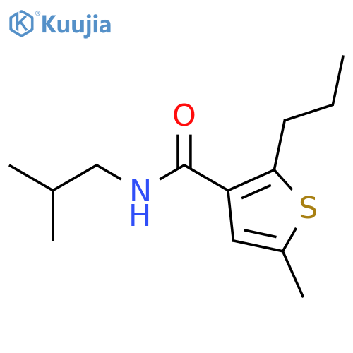 3-THIOPHENECARBOXAMIDE, 5-METHYL-N-(2-METHYLPROPYL)-2-PROPYL- structure