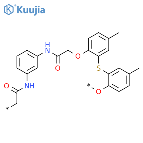 POLY[OXY(4-METHYL-1,2-PHENYLENE)THIO(5-METHYL-1,2-PHENYLENE)OXY(2-OXO-1,2-ETHANEDIYL)IMINO-1,3-PHENYLENEIMINO(1-OXO-1,2-ETHANEDIYL)] structure