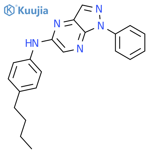 1H-Pyrazolo[3,4-b]pyrazin-5-amine, N-(4-butylphenyl)-1-phenyl- structure