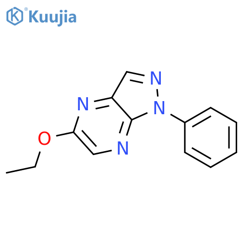 1H-Pyrazolo[3,4-b]pyrazine, 5-ethoxy-1-phenyl- structure