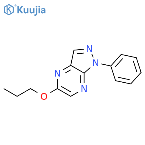 1H-Pyrazolo[3,4-b]pyrazine, 1-phenyl-5-propoxy- structure