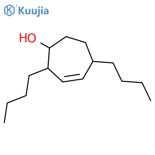3-Cyclohepten-1-ol, 2,5-dibutyl- structure
