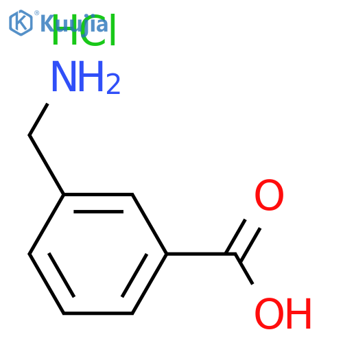 3-(Aminomethyl)benzoic acid hydrochloride structure