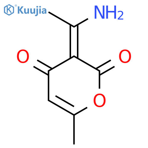 3-(1-Aminoethylidene)-6-methyl-2H-pyran-2,4(3H)-dione structure