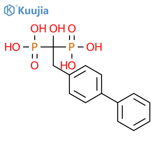 Phosphonic acid, (2-[1,1'-biphenyl]-4-yl-1-hydroxyethylidene)bis- structure