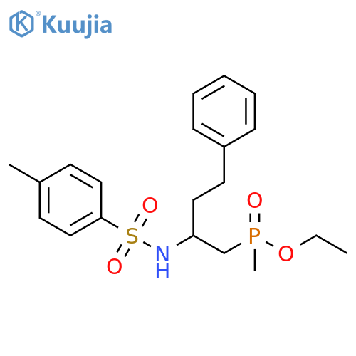 Phosphinic acid, methyl[2-[[(4-methylphenyl)sulfonyl]amino]-4-phenylbutyl]-, ethyl ester (9CI) structure
