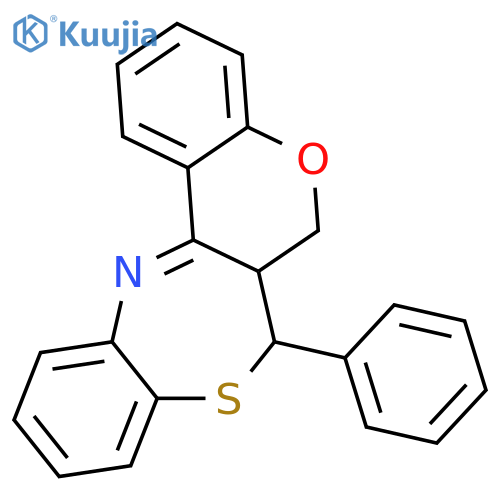 6H-[1]Benzopyrano[3,4-c][1,5]benzothiazepine, 6a,7-dihydro-7-phenyl- structure