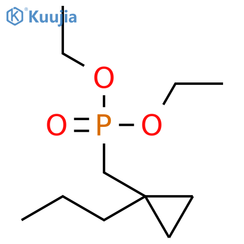 Phosphonic acid, [(1-propylcyclopropyl)methyl]-, diethyl ester structure