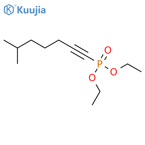 PHOSPHONIC ACID, (6-METHYL-1-HEPTYNYL)-, DIETHYL ESTER structure