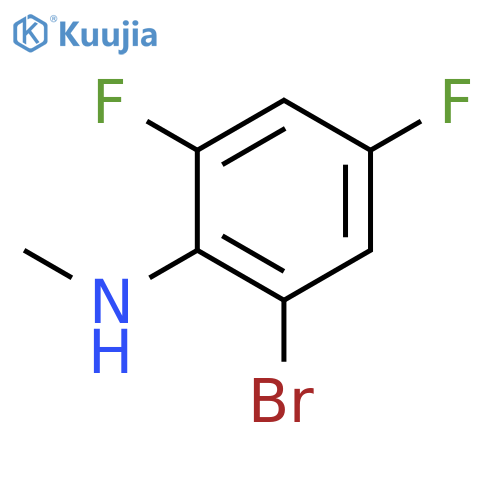 2-Bromo-4,6-difluoro-N-methylbenzenamine structure